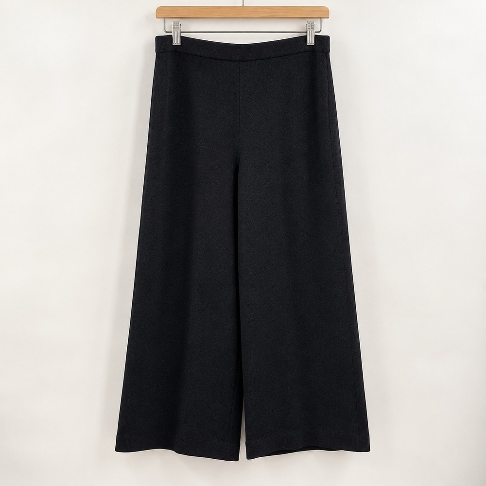 St. John Collection Quiet Luxury Knit WideLeg Pants Women 14 Old Money Aesthetic